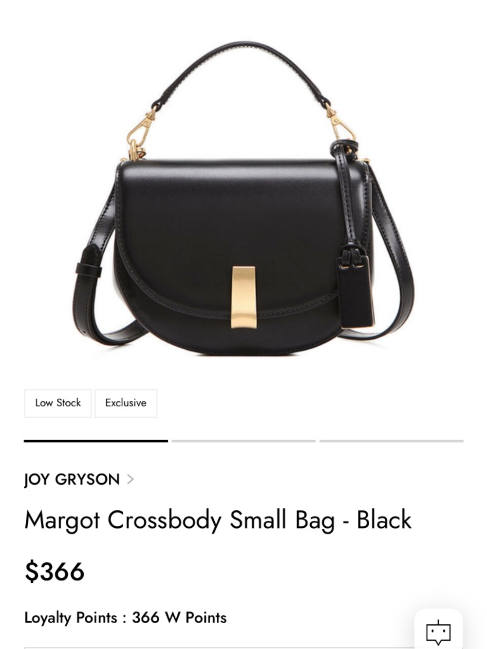 Joy Gryson Margot Crossbody Small Bag (Black)